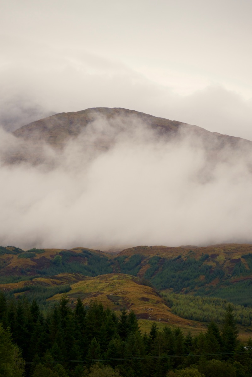 Clouds around Ben Cruachan, Scotland